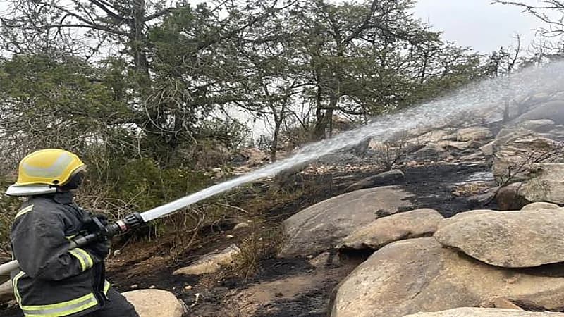 إمارة عسير تعلن السيطرة على حريق منتزه الجرّة