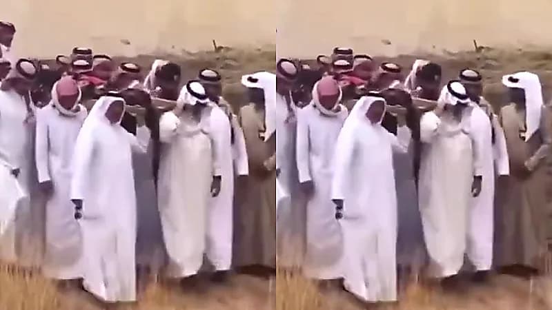 ‎تشييع جثمان المسنة دينا الأسمري .. قصة إنسانية بطلها أمير عسير .. فيديو