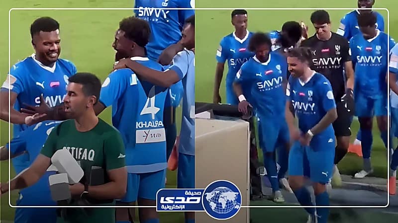 نيفيز يمازح البليهي في مشهد عفوي رائع وينغمسان في الضحك .. فيديو