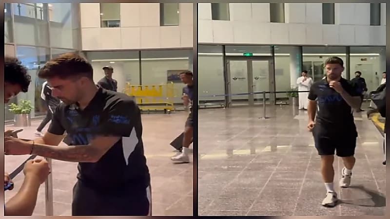 نيفيز يلبي نداء المعجبين فور وصول الهلال إلى جدة.. فيديو