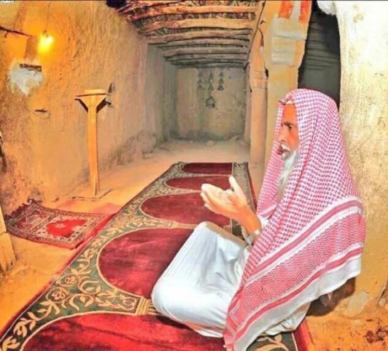 صورة رائعة من مساجد الطين قديما