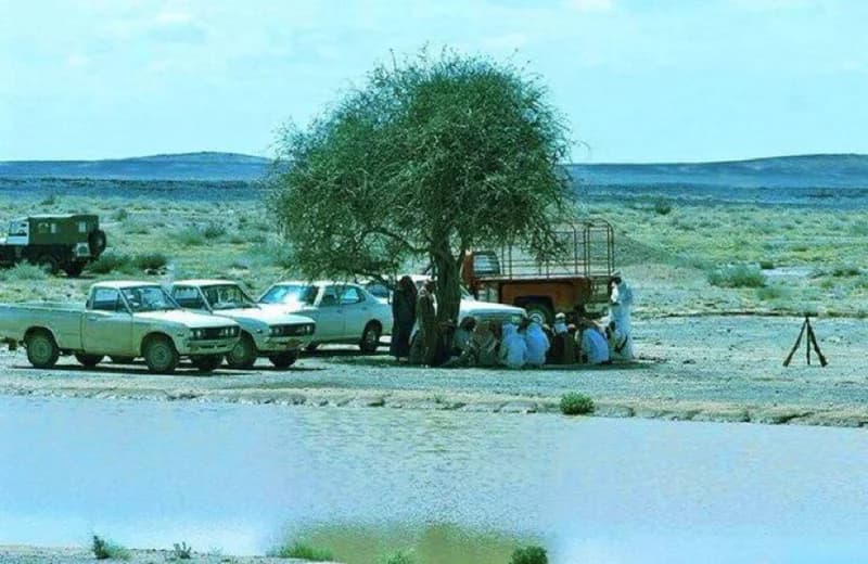 طلعة برية لممارسة هواية الصيد قبل 48 عام