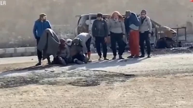 شاهد.. لحظة استسلام عناصر داعش في سجن غويران بالحسكة