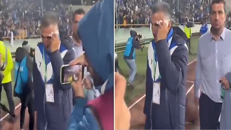 جماهير بيرسبوليس ترمي مساعد مدرب استقلال بالحجارة .. فيديو