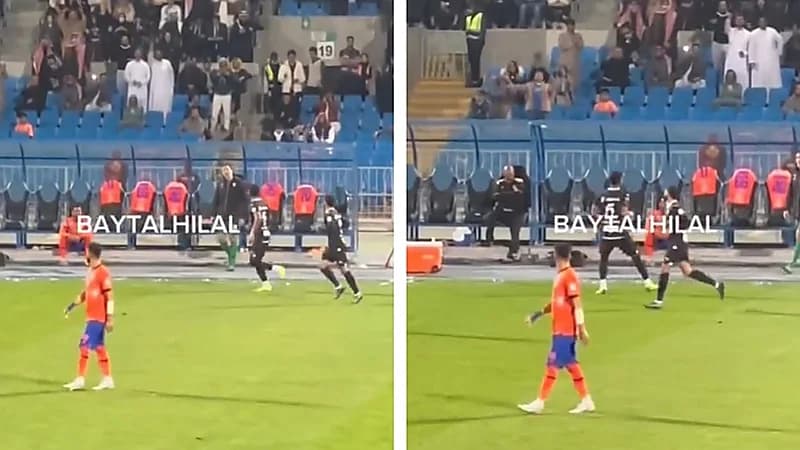 البليهي يستفز حارس الفيحاء .. فيديو