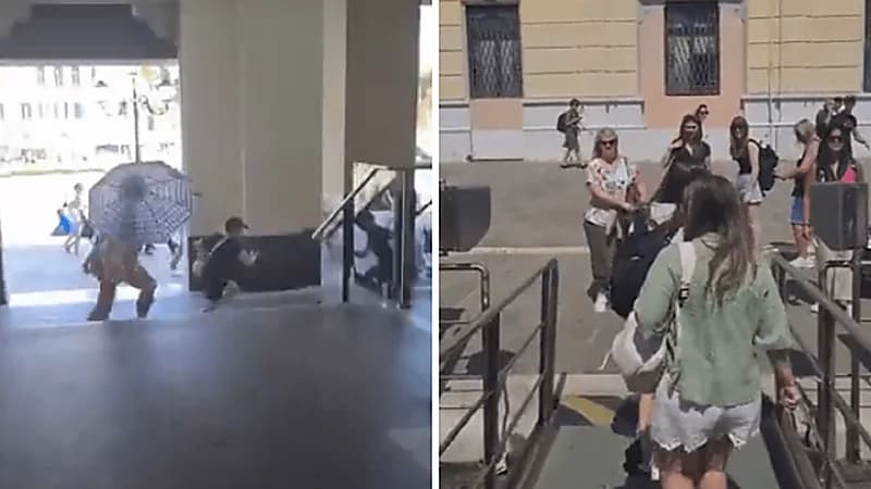 ناشطة إيطالية تفضح النشالين الذين يستهدفون السياح.. فيديو