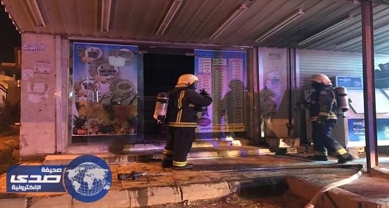 مدني ضمد يخمد حريقا بأحد البوفيات دون إصابات