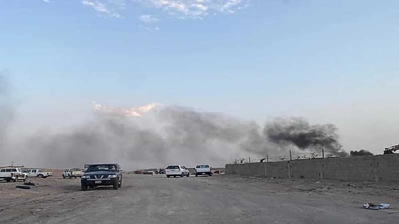 بالصور .. اندلاع حريق في أحواش السكراب والتشليح في حفر الباطن