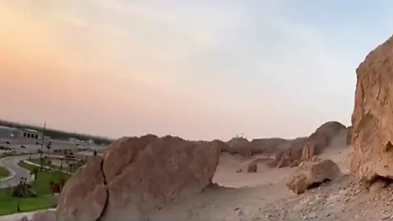 بالفيديو .. مواقع أثرية تعود للقرن الأول الميلادي بجبل "كنزان" بالأحساء