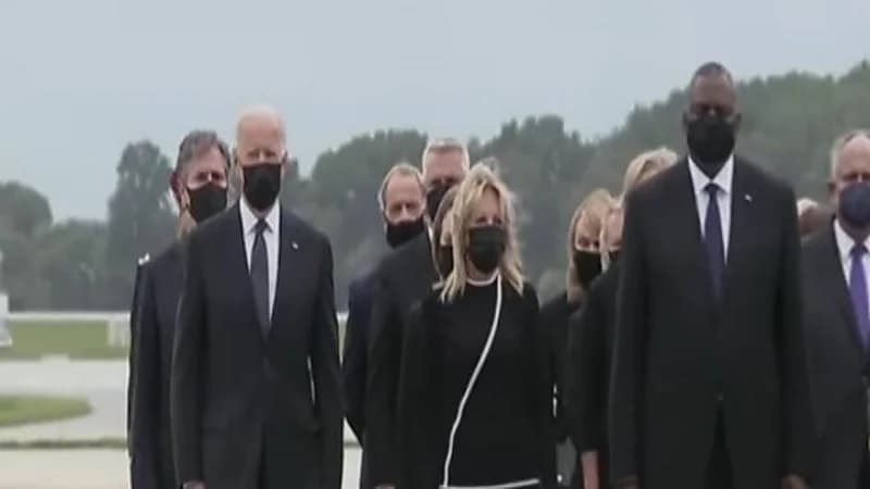 بايدن يحضر مراسم استقبال جثث العسكريين الأمريكيين ضحايا تفجير كابل