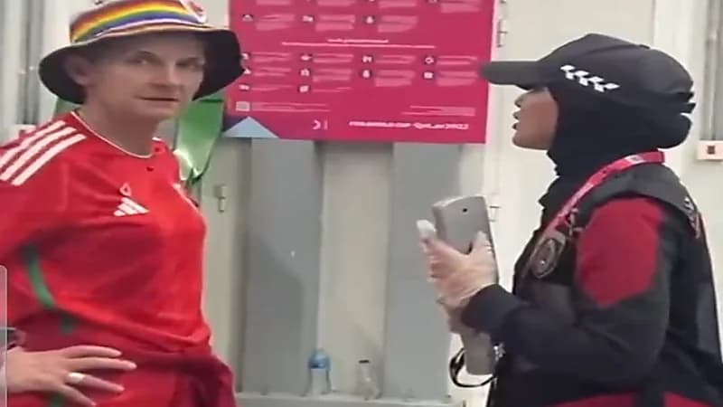 ردود أفعال البرازيليين بعد منع مشجعة ويلز من دخول الملعب بسبب قبعة الشواذ 