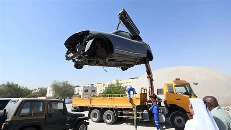 الكشف عن موعد انتهاء مهلة الإسقاط المجاني للسيارات التالفة