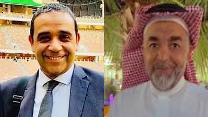 عبدالرحمن الزيد وسمير عثمان يؤديان مناسك العمرة