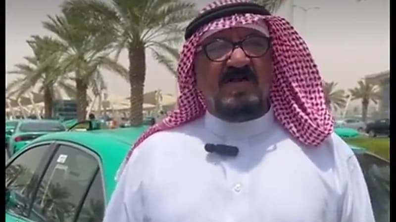 قصة فاطم المطيري سائق تاكسي منذ عهد الملك فيصل .. فيديو