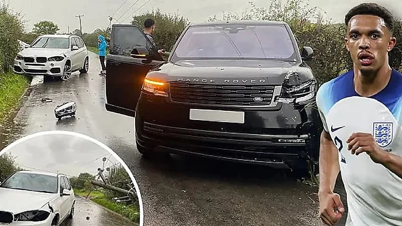 ترينت أرنولد ينجو من حادث مروع بأعجوبة