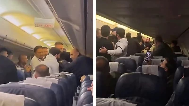 اشتباك بالأيدي على متن طائرة عراقية في الجو يُصيب الركاب بالذعر..الفيديو