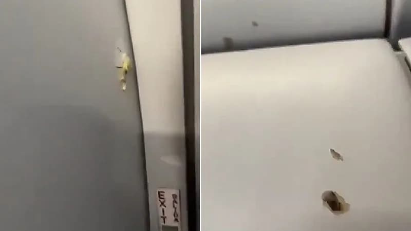 وابل من الرصاص يخترق طائرة أثناء تحليقها في الجو.. فيديو