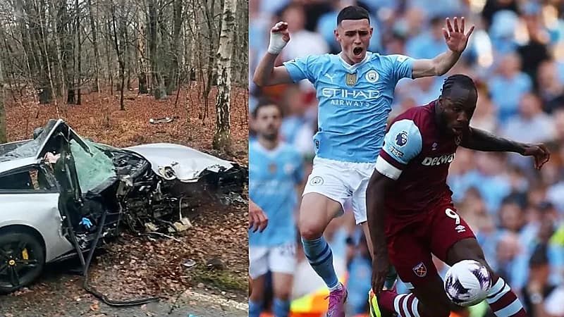 مهاجم وست هام يتعرض لحادث مروري