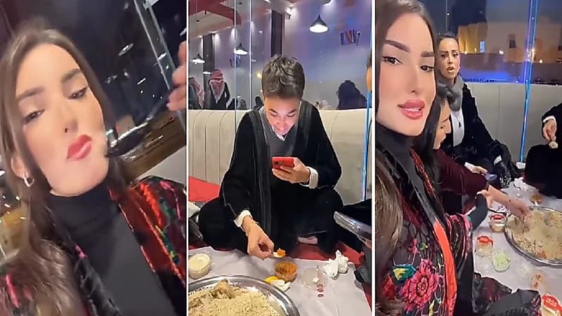 مشاهير السناب شات في افتتاح مطعم مظغوط بيتنا ..فيديو