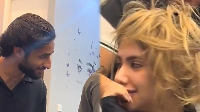 صدمة خطيب نور ستارز بعد رؤية شعرها:طلع اكستنشن.. فيديو