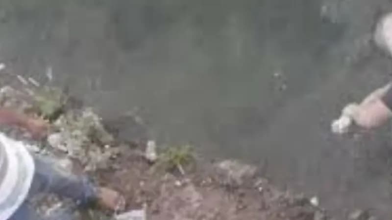 شاب يقتل زوجته ويلقي جثتها بمصرف مياه