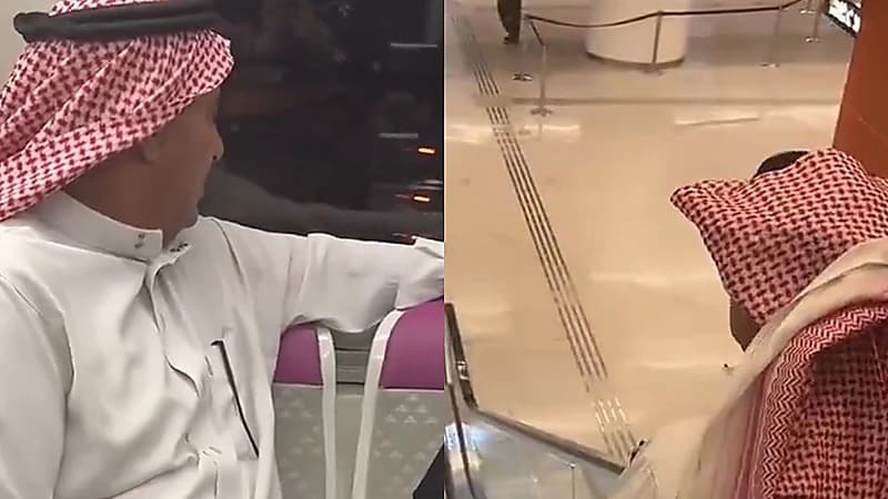 فتاة تستعرض أولى رحلاتها في مترو الرياض برفقة والديها للاطمئنان عليها .. فيديو