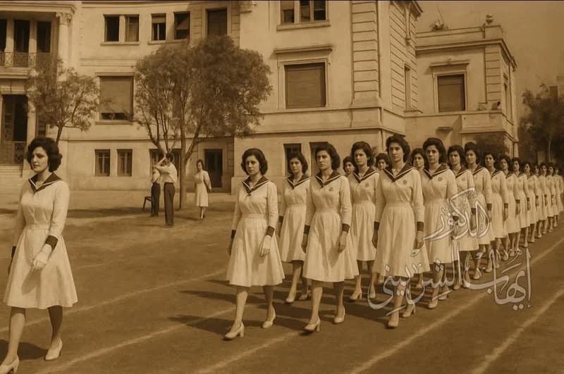 صورة نادرة لمدرسة بنات مصرية تُعيد الذاكرة إلى زمن الانضباط التعليمي