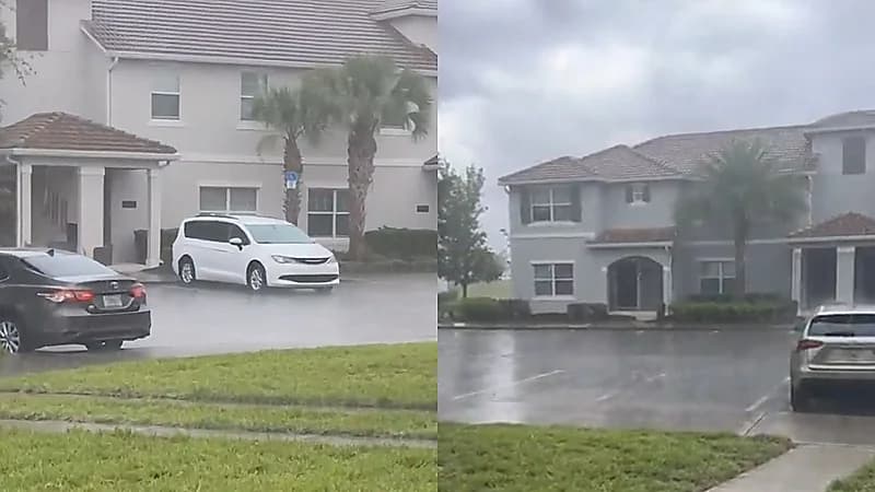 أمطار غزيرة تضرب أورلاندو قبل ساعات من مباراة الهلال .. فيديو