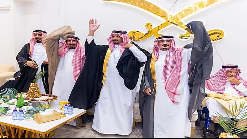 رجل الأعمال محمد بن شليه الحارثي يحتفل بزواج ابنه بندر.. صور