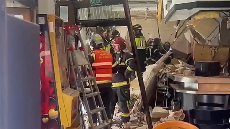 انفجار ضخم يدمر حانة في مدريد.. فيديو
