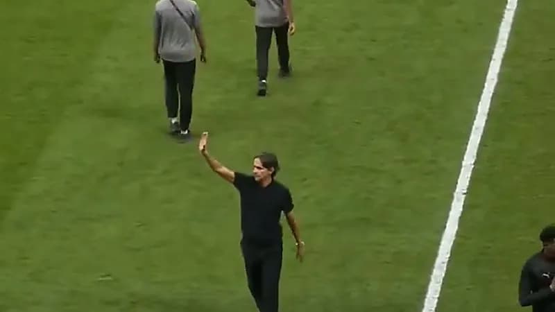 إنزاغي يحيي جماهير الهلال بعد الانتصار .. فيديو