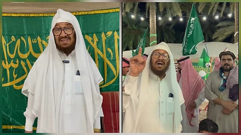 مقيم يمني يحتفل باليوم الوطني ويروي قصة 61 عامًا بالمملكة.. فيديو