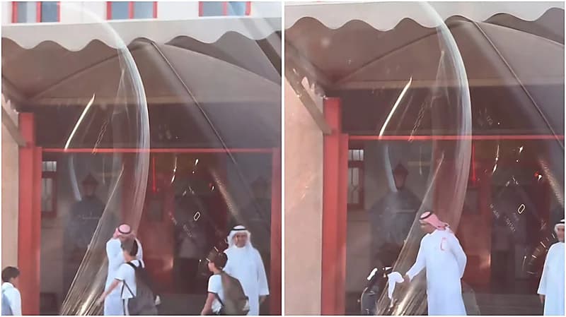 بابتسامة وترحيب يومي: مدير مدرسة يستقبل الطلاب بطريقة مميزة  ..  فيديو