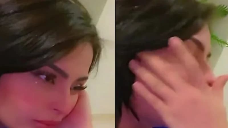 شاهد.. بدور البراهيم تبكي بسبب سلوكها بعد عملية النحت