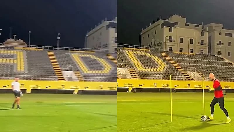 رايكوفيتش يعود لتدريبات الحراس الجماعية بحماس شديد .. فيديو