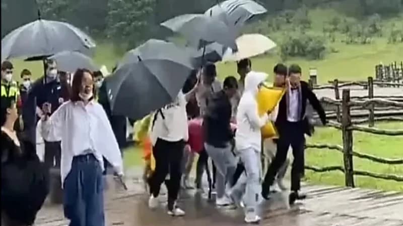 صاعقة رعدية تنهي حياة عريس يوم زفافه