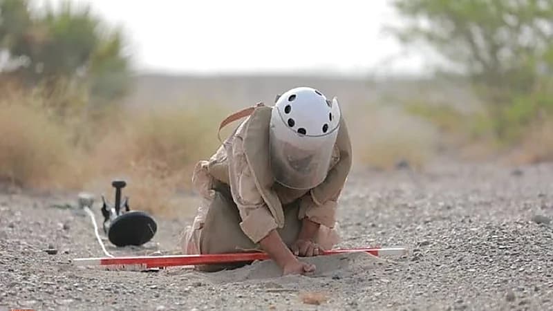 نزع 1.812 لغما خلال الأسبوع الثاني من فبراير الجاري في اليمن