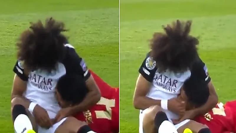أكرم عفيف يخنق لاعب الوداد المغربي قبل نهاية المباراة .. فيديو