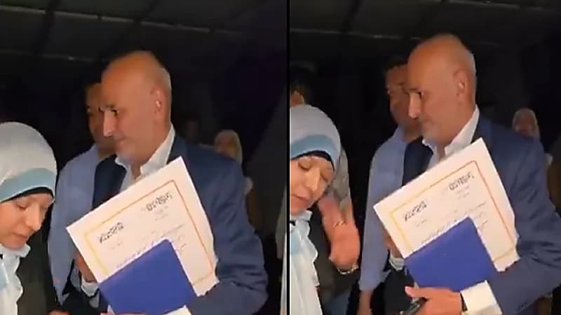 جمال سليمان ينفعل على امرأة طلبت التصوير معه .. فيديو