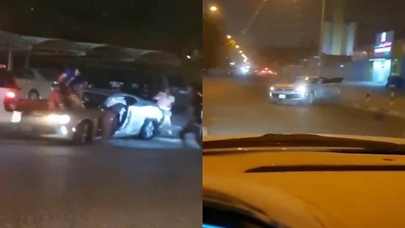 بالفيديو.. شاب يتحرش بسيدة ويطعن زوجها بسكين بالكويت