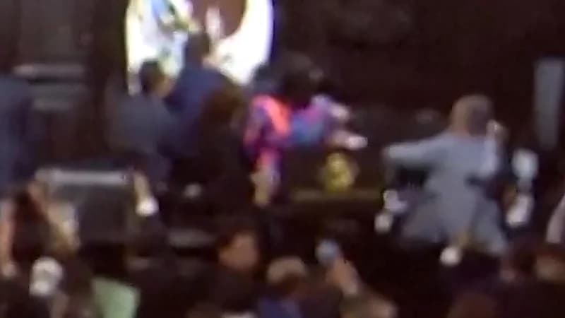 اندلاع شجار عنيف في مجلس الشيوخ المكسيكي تخلله لكمات وصراخ.. فيديو