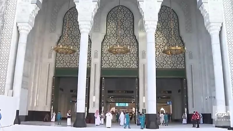 المواصفات الهندسية لـ "باب الملك عبدالعزيز" في المسجد الحرام (فيديو)