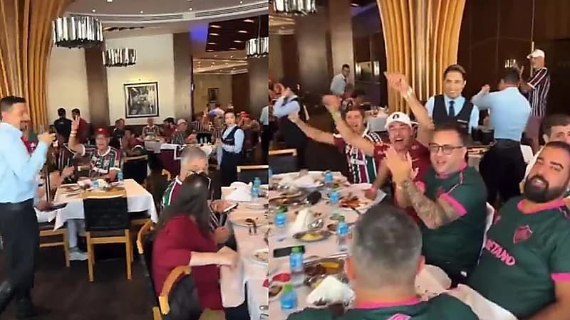 جماهير فلومينينسي يرددون الأهازيج المختلفة بأحد مطاعم جدة .. فيديو