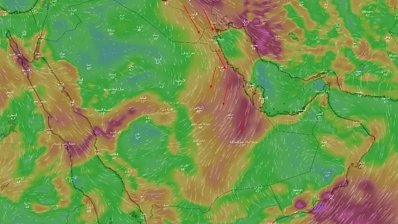 «المسند»: متوقع أن تنشط رياح البوارح في الشرقية وقد تؤثر على شرق الرياض