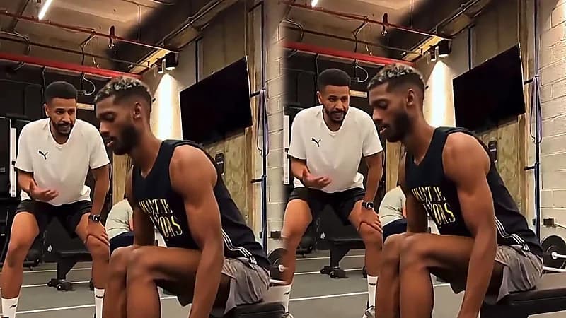 عبدالله رديف يطور بنيته الجسدية خلال الإجازة الصيفية.. فيديو