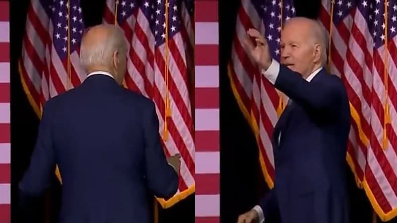جو بايدن تائه بعد خطاب هدد به العالم (فيديو)