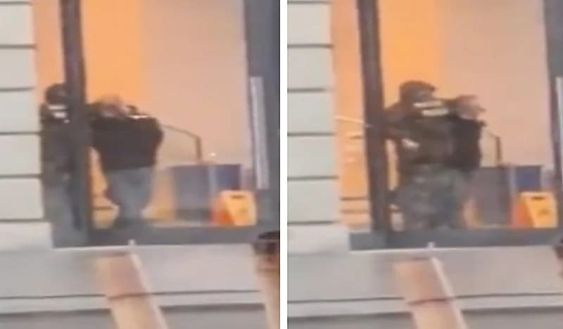 شاهد.. احتجاز رهائن على يد مسلح داخل أحد المتاجر في أمستردام