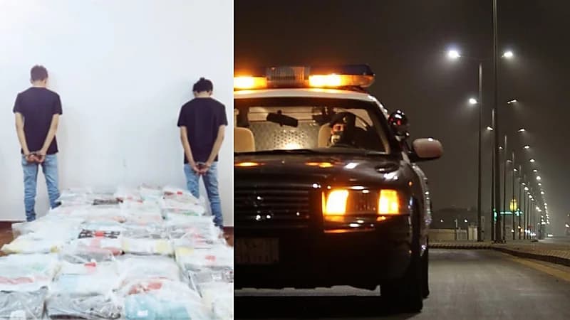 ضبط شخصين بحوزتهما 70 كيلو جرامًا من الحشيش بجازان