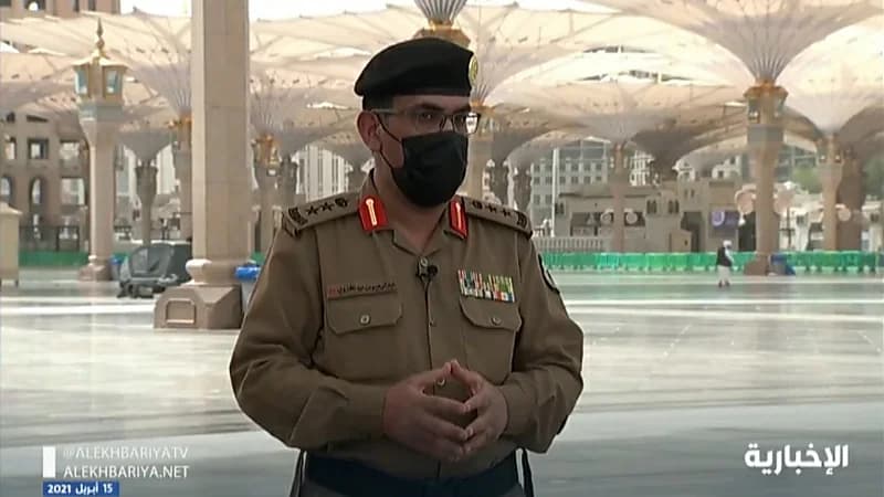 شاهد.. شرطة المدينة: لا يمكن دخول أي شخص غير محصن لساحات المسجد النبوي