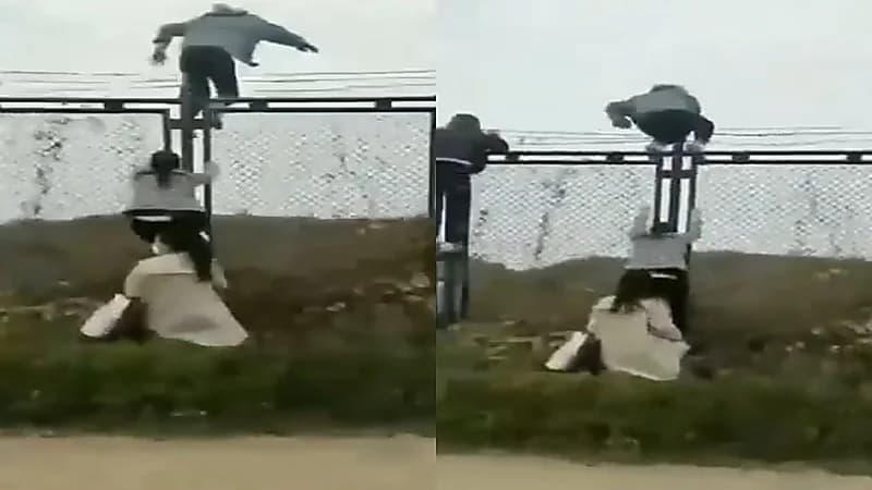 بالفيديو.. هروب عمال من مصنع لهواتف آيفون بعد الإغلاق